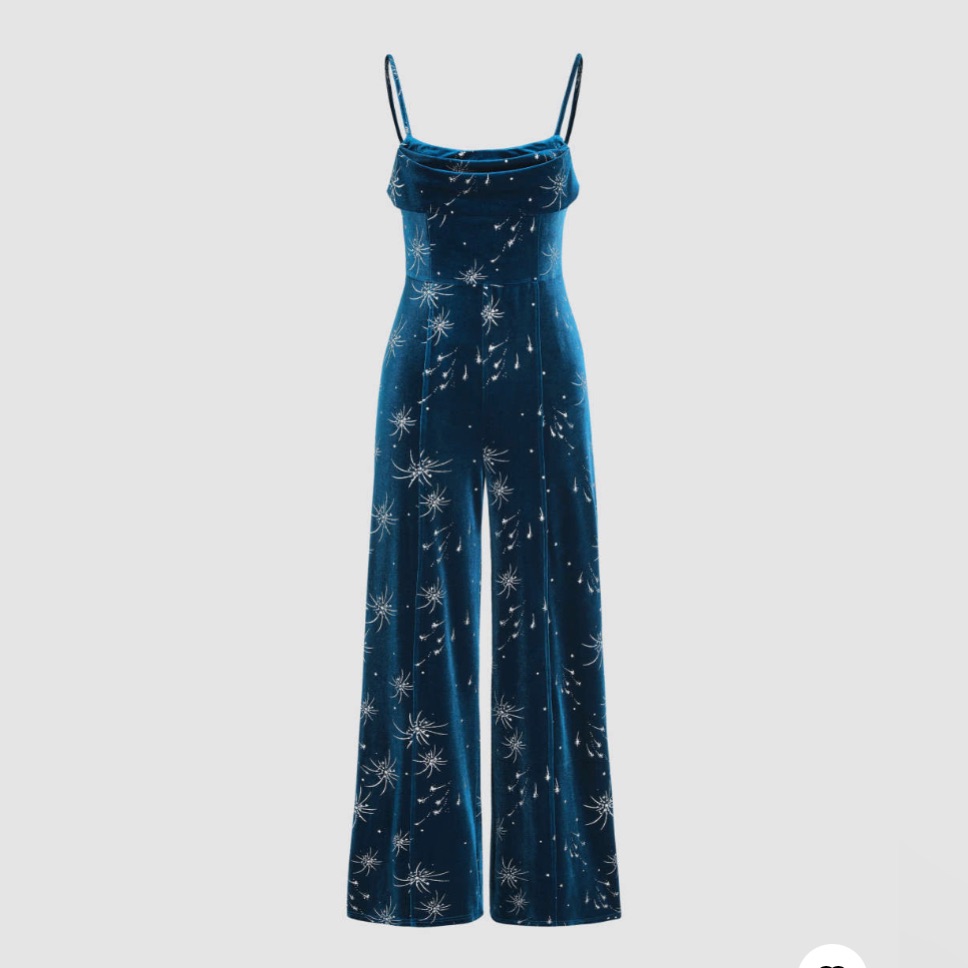 Velvet Blue Jumpsuit